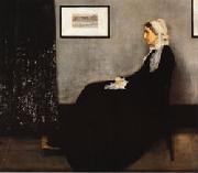 James Abbott McNeil Whistler Arrangement in Gray and Bloack No.1;Portrait of the Artist's Mother painting
